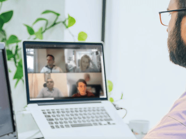 Person in a video call